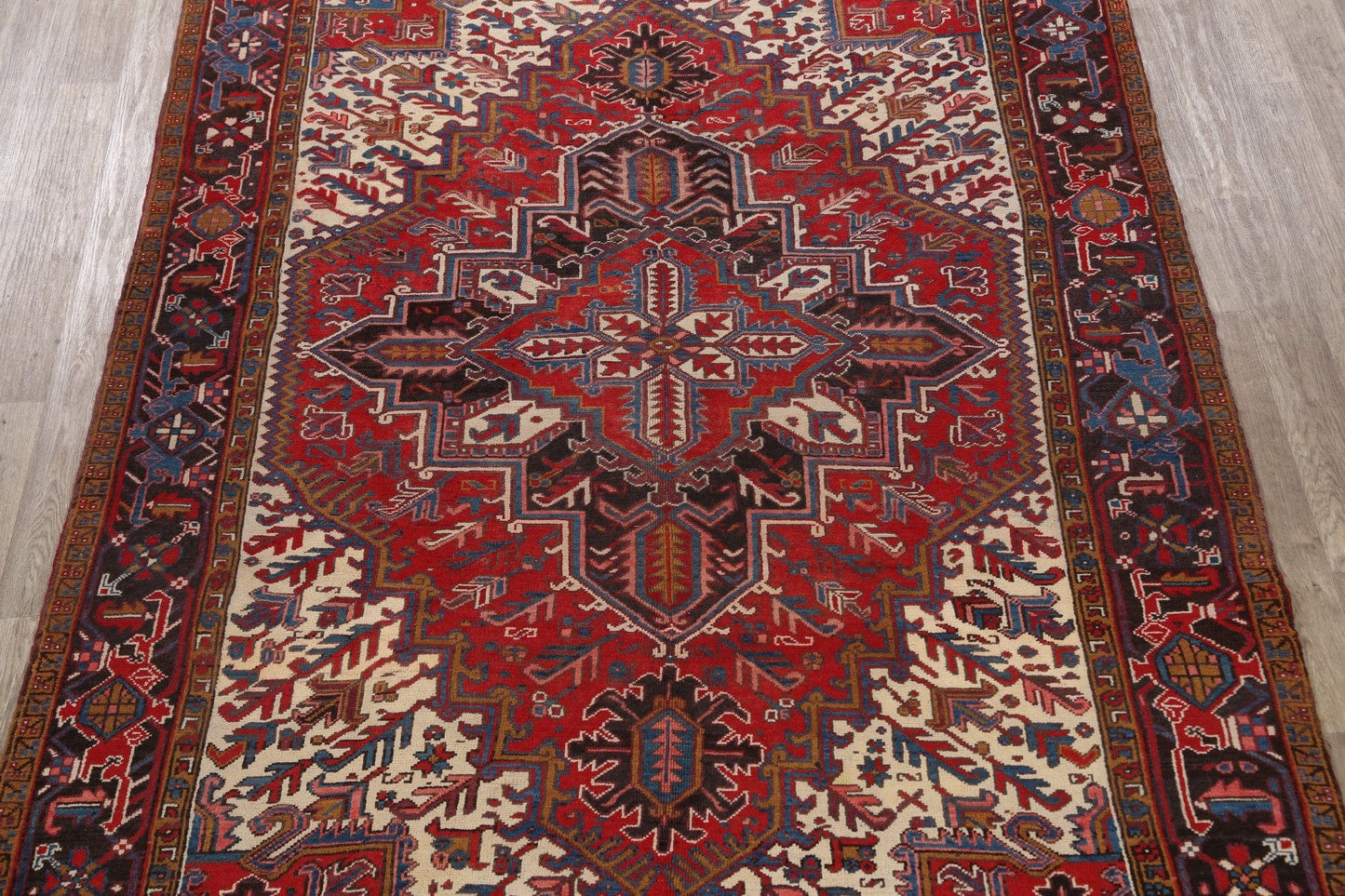 Geometric Heriz Persian Area Rug 8x11