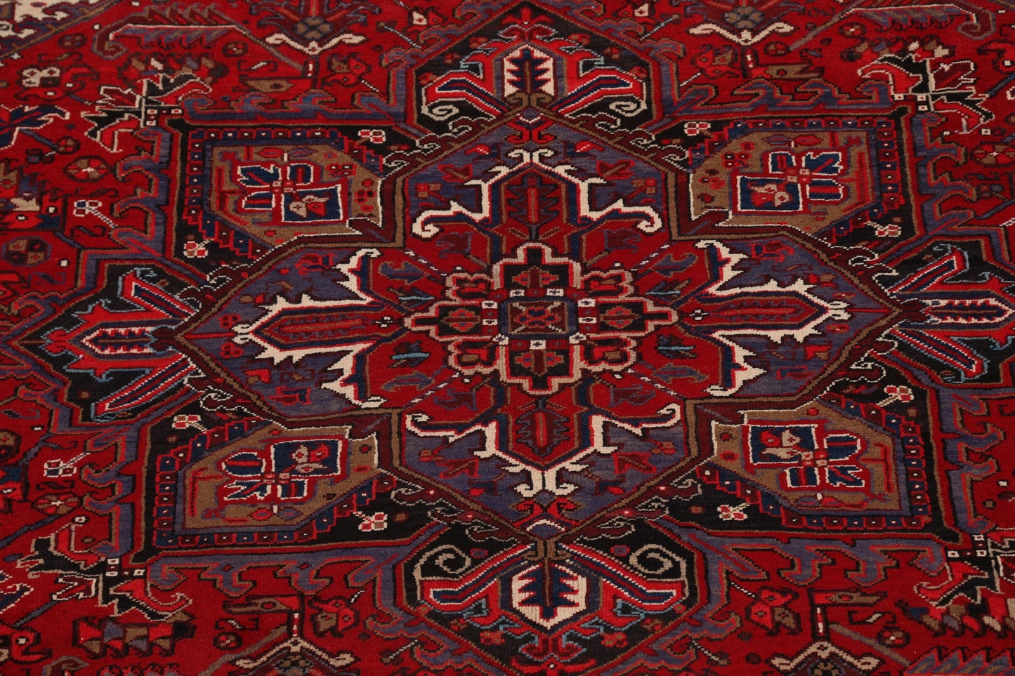 Geometric Heriz Persian Area Rug 8x11