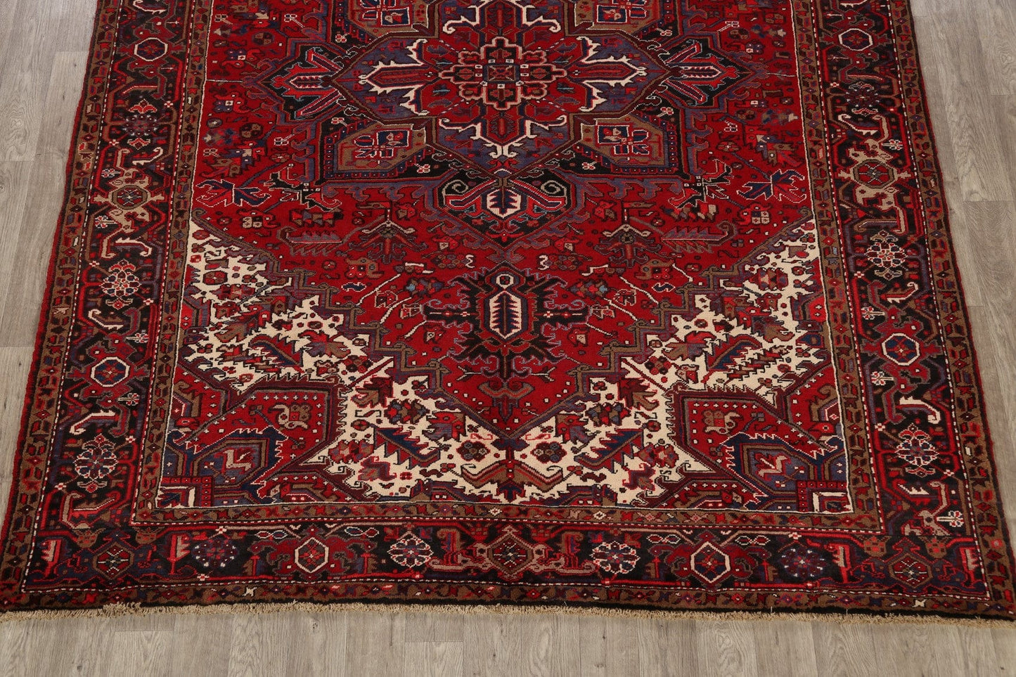 Geometric Heriz Persian Area Rug 8x11