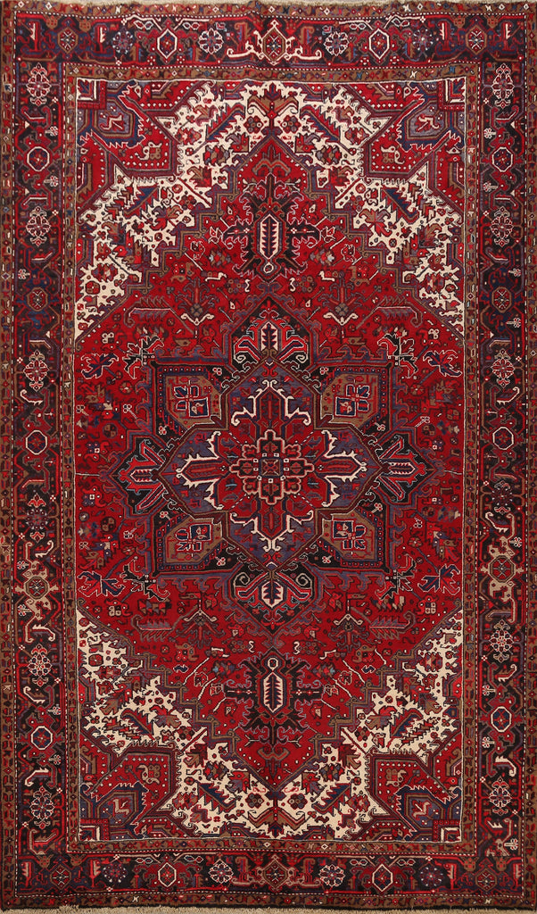 Geometric Heriz Persian Area Rug 8x11