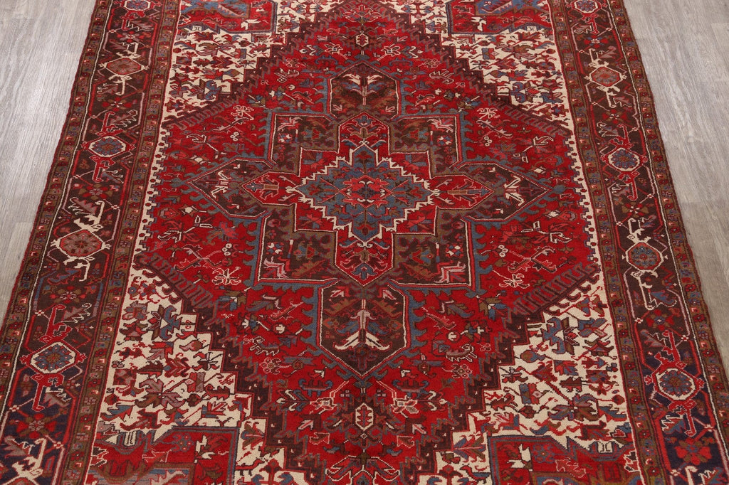 Geometric Heriz Persian Area Rug 8x11