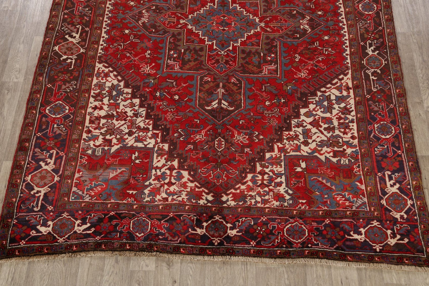 Geometric Heriz Persian Area Rug 8x11