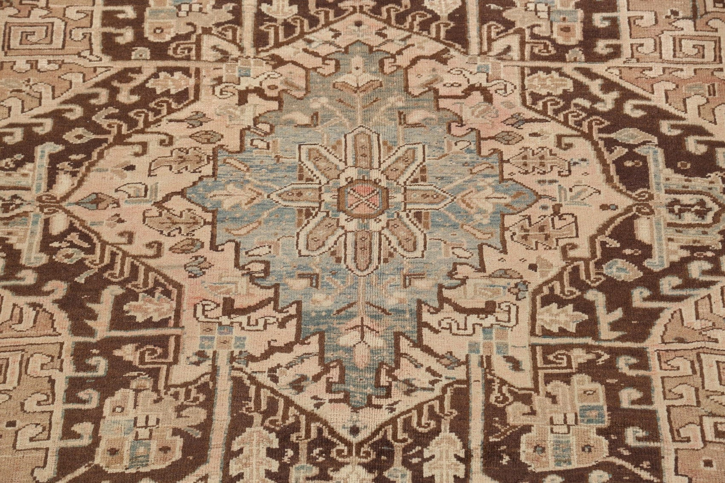 Geometric Heriz Persian Area Rug 9x12