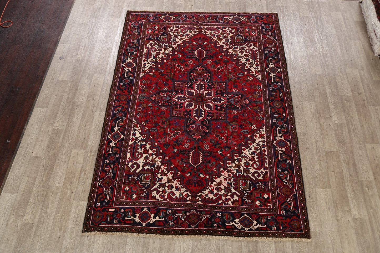 Geometric Heriz Persian Area Rug 7x10