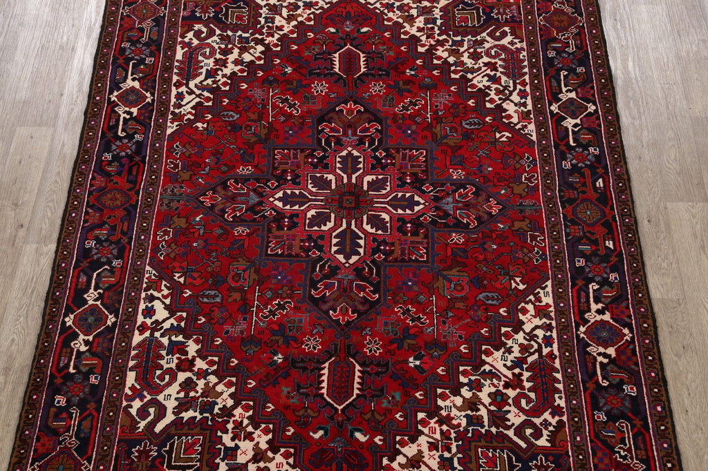 Geometric Heriz Persian Area Rug 7x10