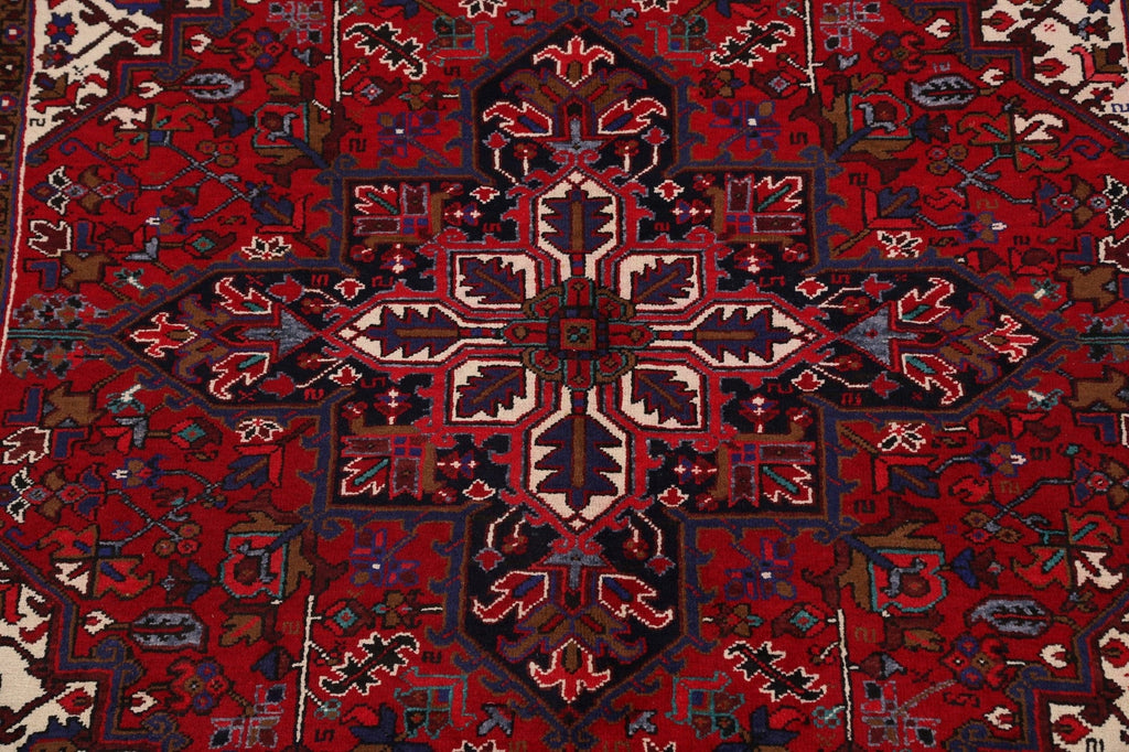 Geometric Heriz Persian Area Rug 7x10