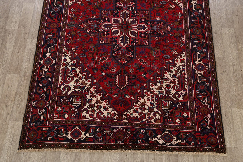 Geometric Heriz Persian Area Rug 7x10