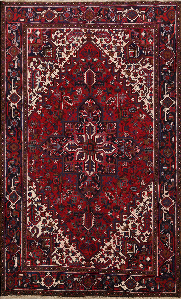 Geometric Heriz Persian Area Rug 7x10