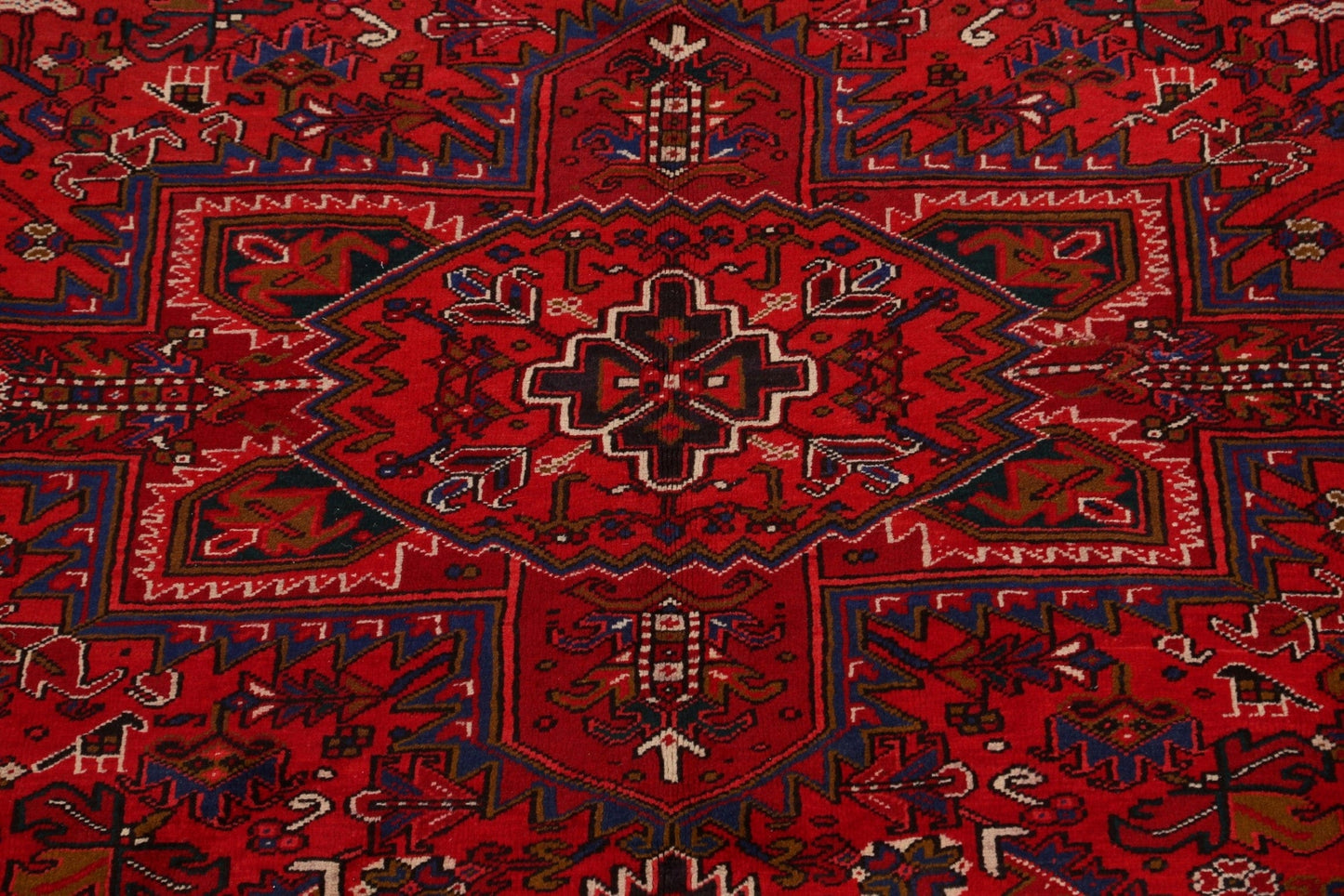 Geometric Heriz Persian Area Rug 9x11