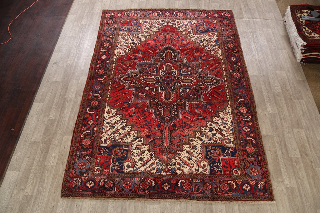 Geometric Heriz Persian Area Rug 8x11