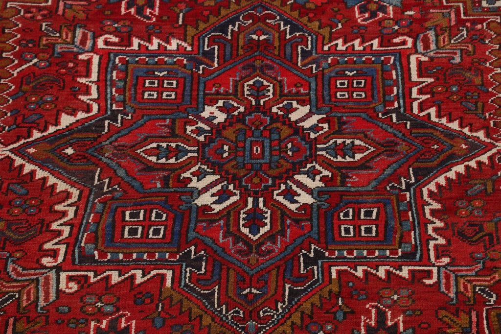 Geometric Heriz Persian Area Rug 7x11