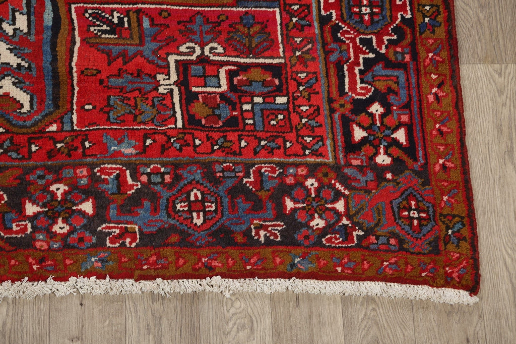 Geometric Heriz Persian Area Rug 7x11