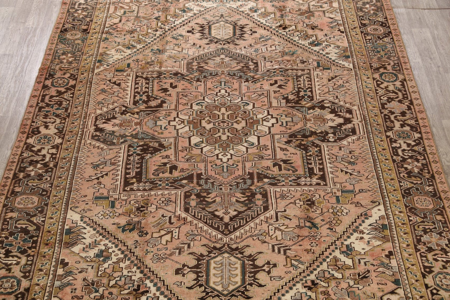 Geometric Heriz Persian Area Rug 10x12