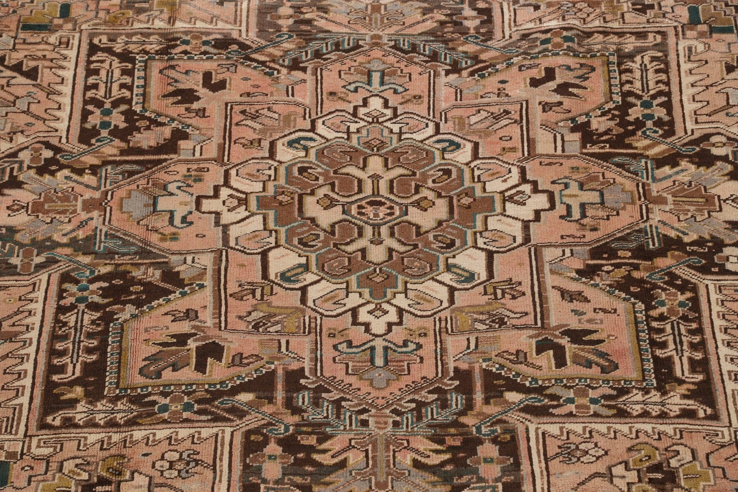 Geometric Heriz Persian Area Rug 10x12