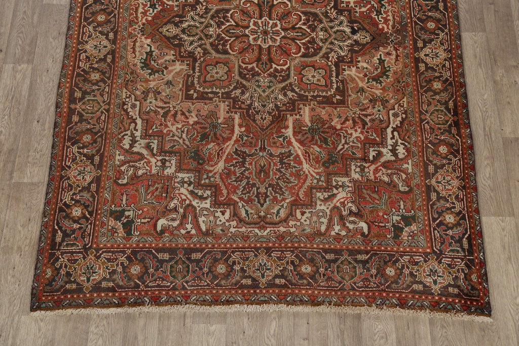 Geometric Heriz Persian Area Rug 7x9