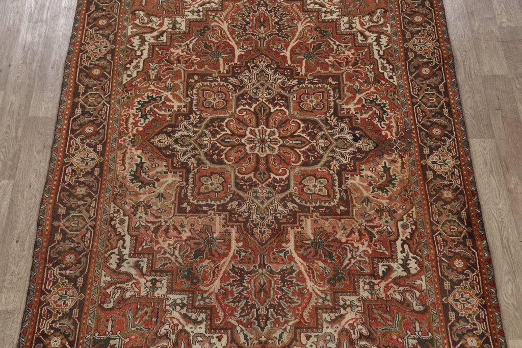 Geometric Heriz Persian Area Rug 7x9