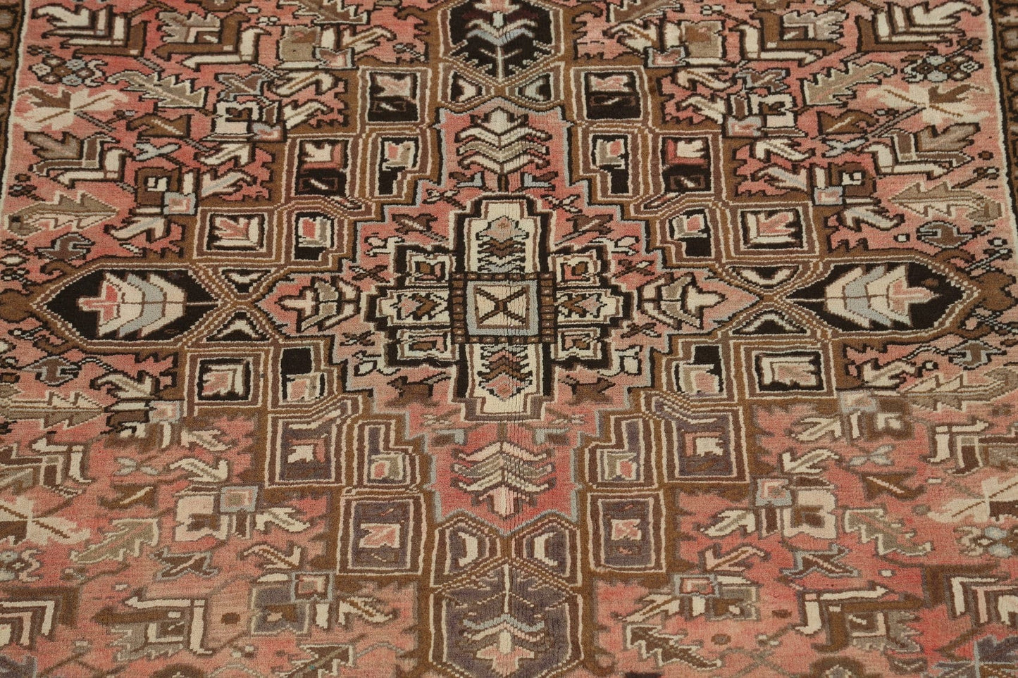 Geometric Heriz Persian Area Rug 7x10