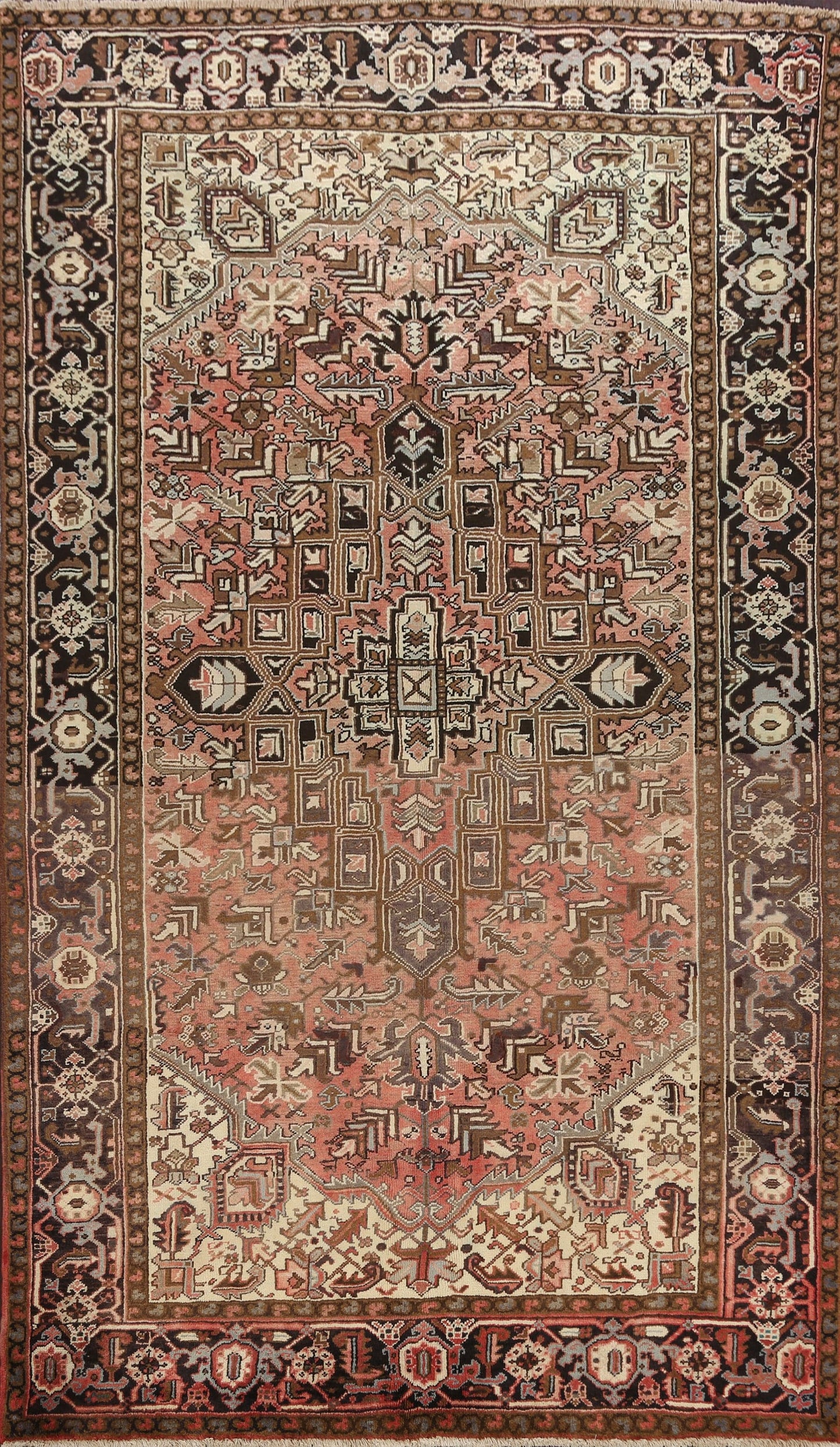 Geometric Heriz Persian Area Rug 7x10