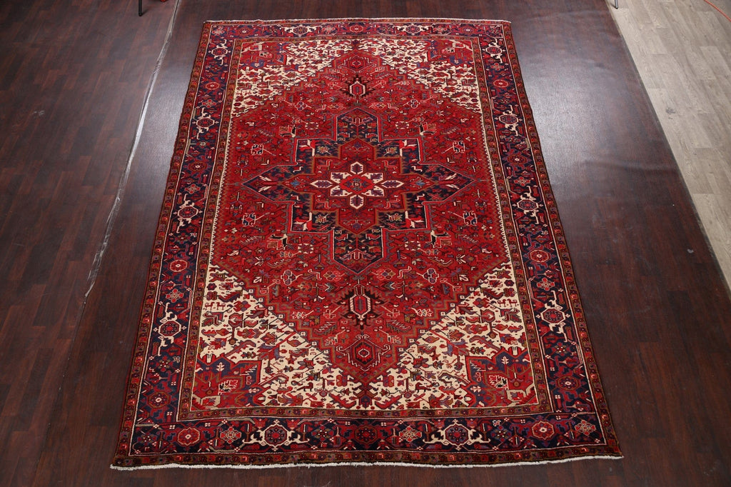 Geometric Heriz Persian Area Rug 8x11