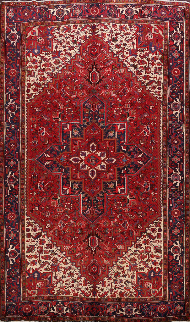 Geometric Heriz Persian Area Rug 8x11