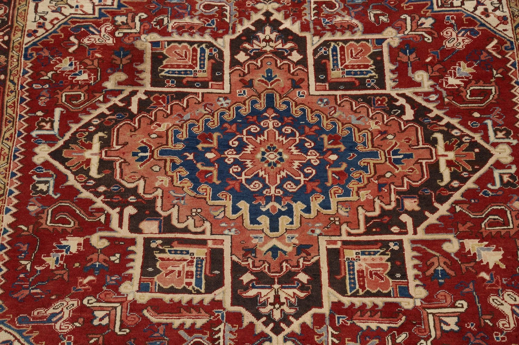 Geometric Heriz Persian Area Rug 7x9