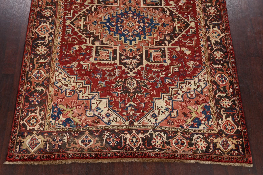 Geometric Heriz Persian Area Rug 7x9