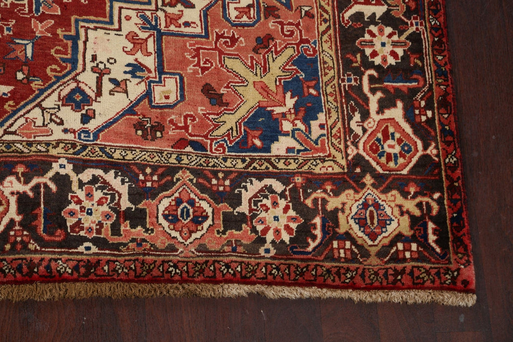 Geometric Heriz Persian Area Rug 7x9