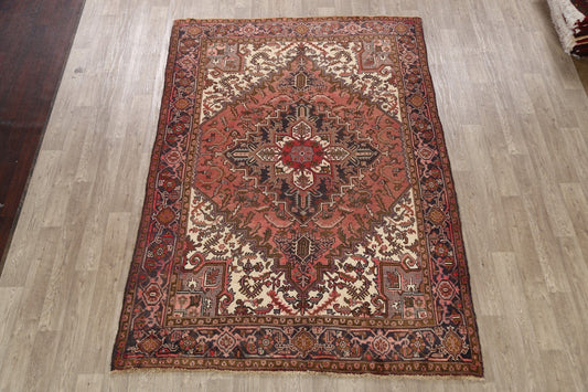 Geometric Heriz Persian Area Rug 7x9