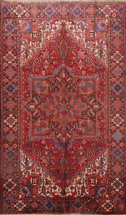 Geometric Heriz Persian Area Rug 8x11