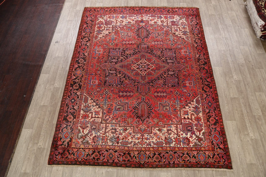 Geometric Heriz Persian Area Rug 8x11