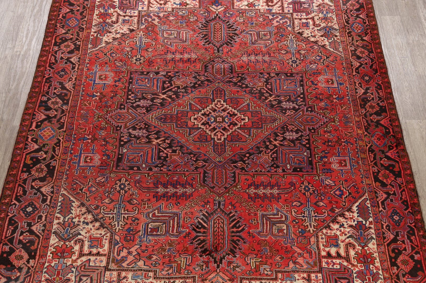 Geometric Heriz Persian Area Rug 8x11