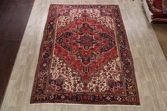 Geometric Heriz Persian Area Rug 8x11