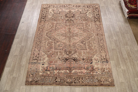 Geometric Heriz Persian Area Rug 8x11