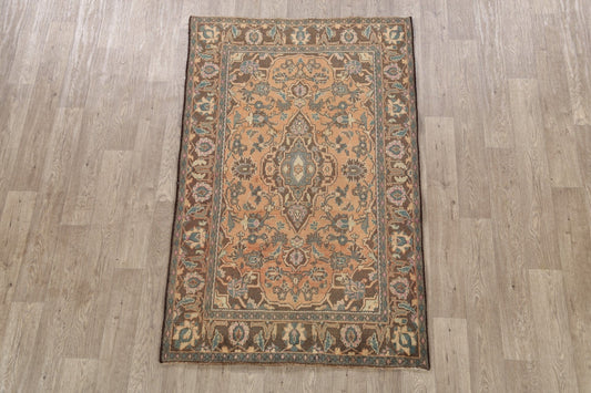 Floral Kashan Persian Area Rug 4x6