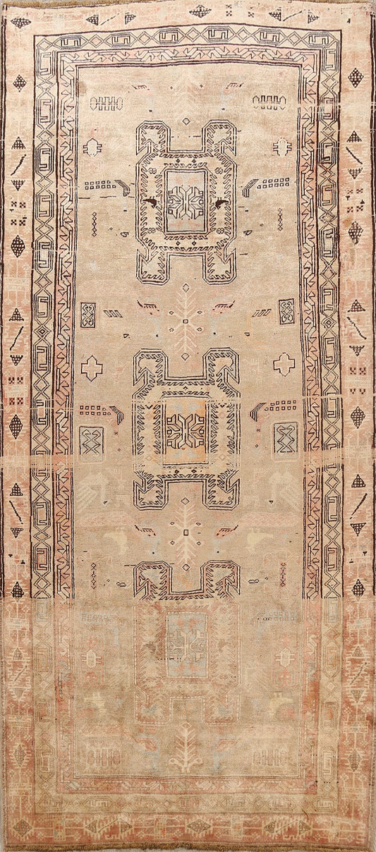 Distressed Tribal Ardebil Persian Area Rug 5x10