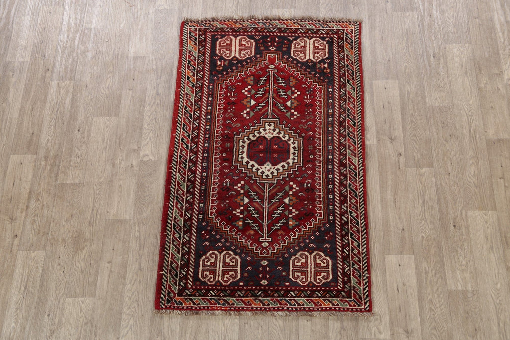 Tribal Red Shiraz Persian Area Rug 3x6