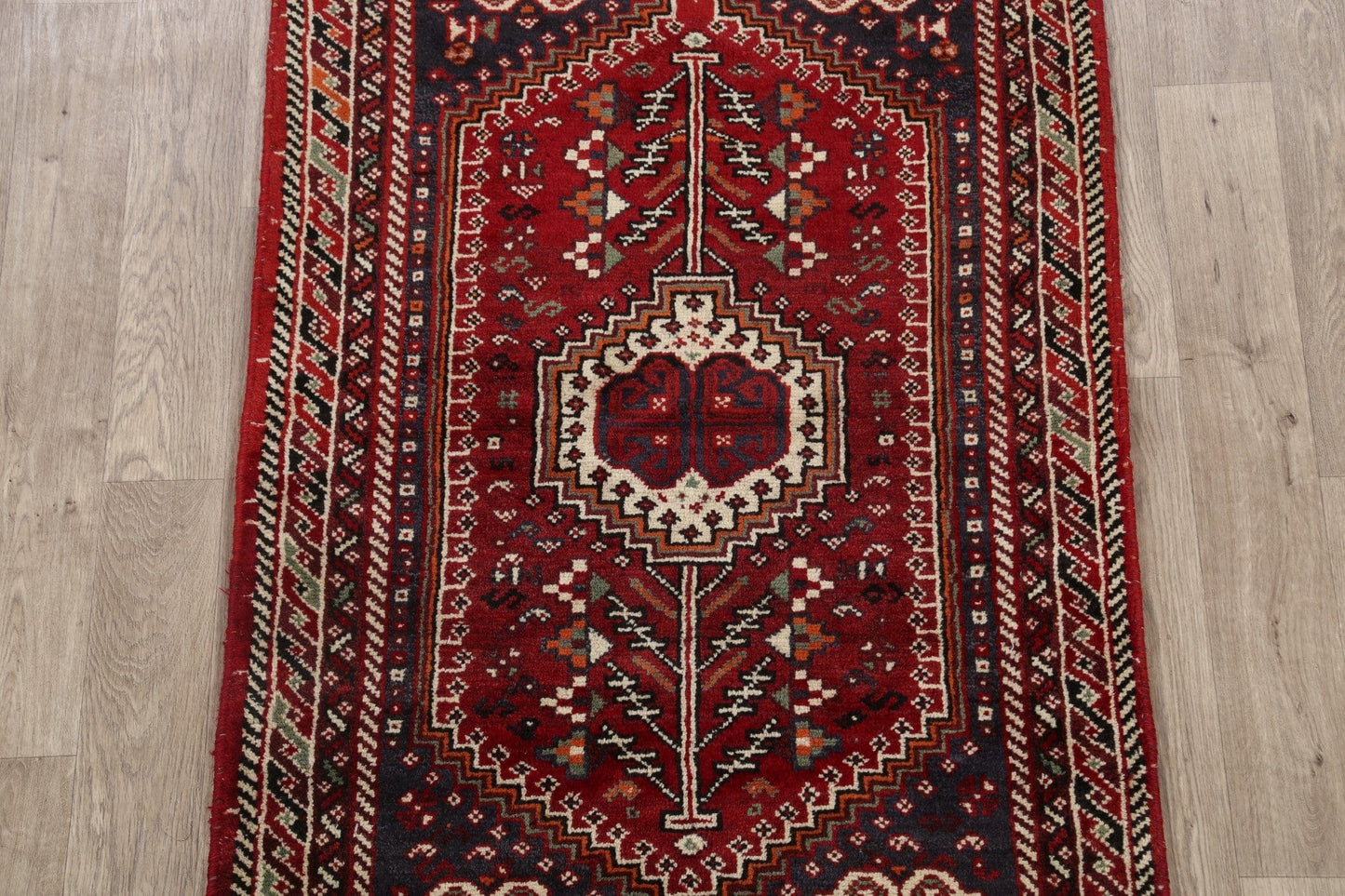 Tribal Red Shiraz Persian Area Rug 3x6