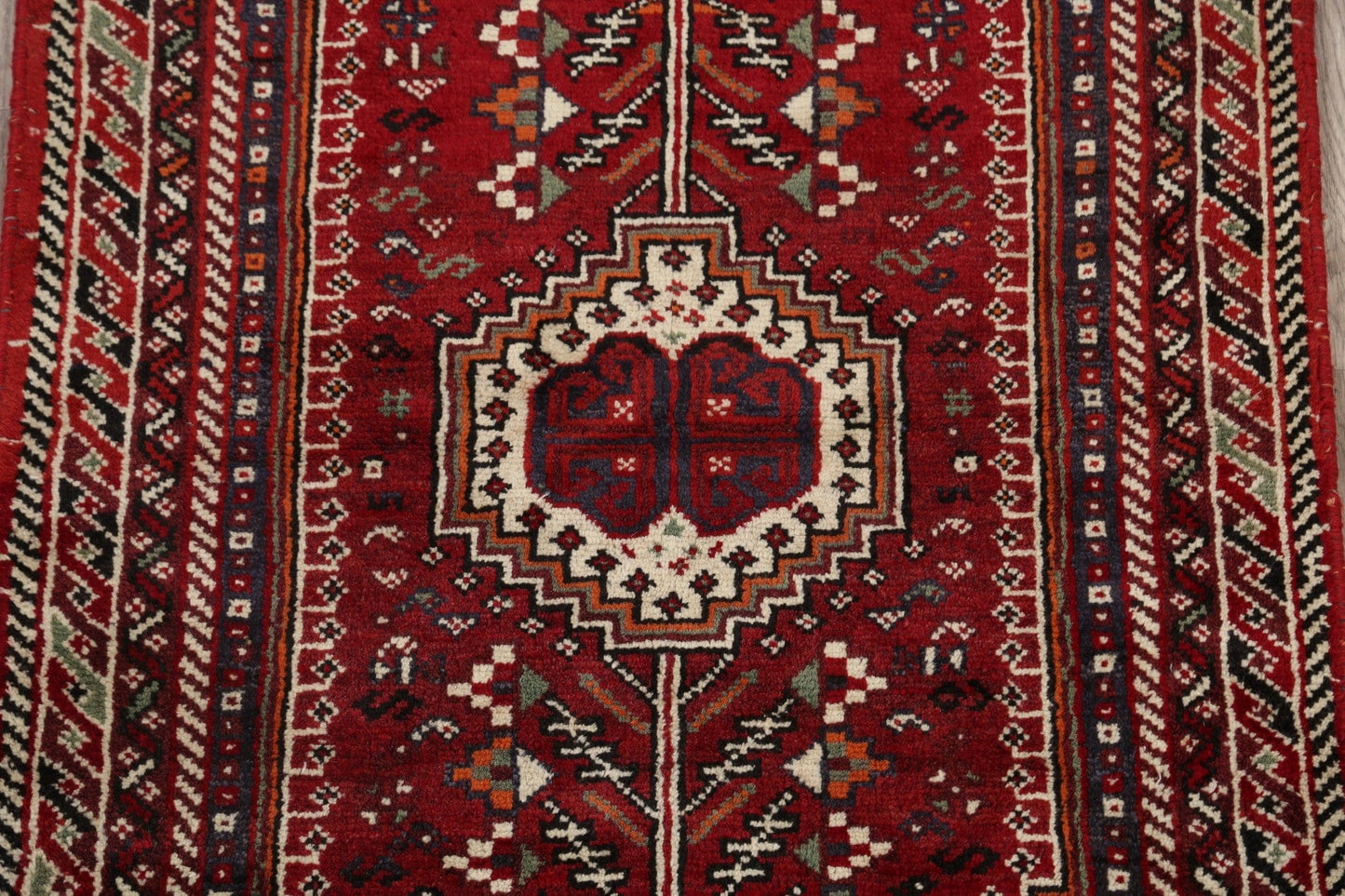 Tribal Red Shiraz Persian Area Rug 3x6