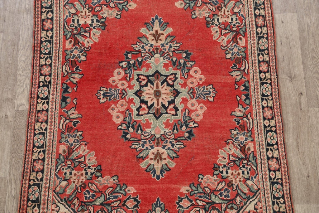 Floral Red Mahal Persian Area Rug 4x6