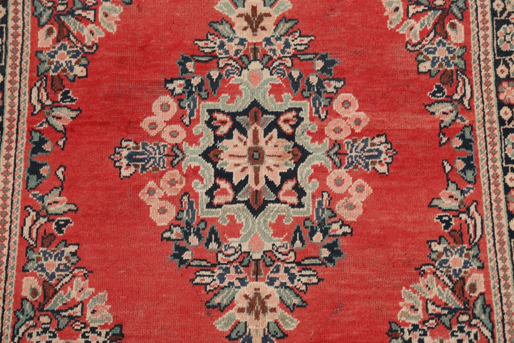Floral Red Mahal Persian Area Rug 4x6