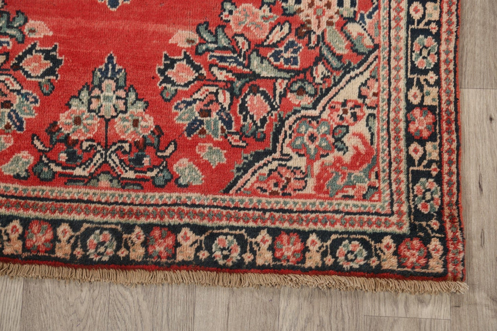 Floral Red Mahal Persian Area Rug 4x6