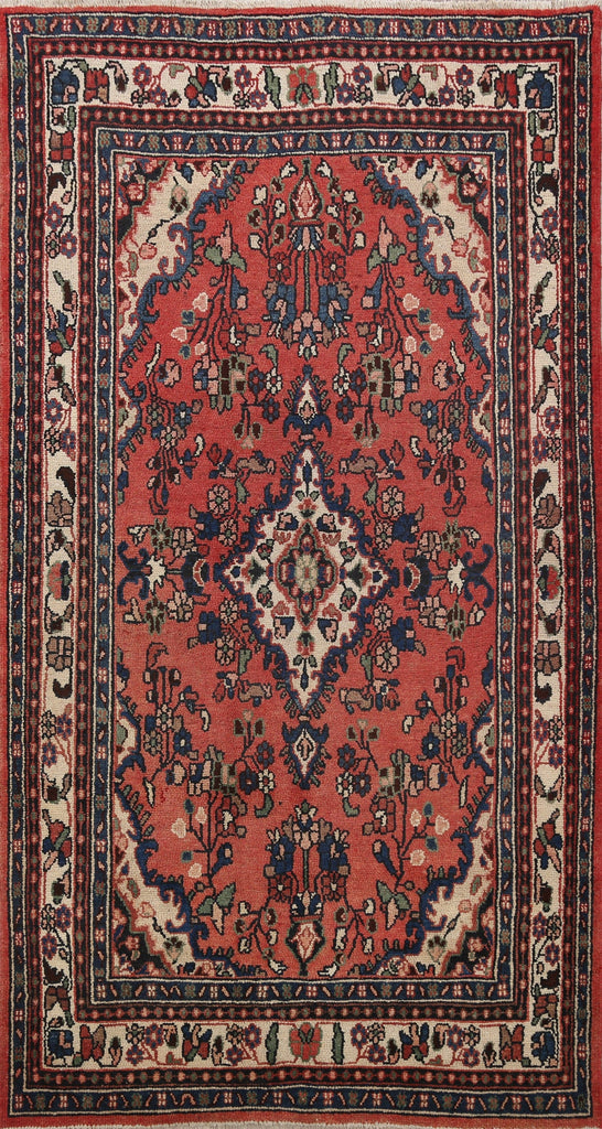 Floral Hamedan Persian Area Rug 4x7