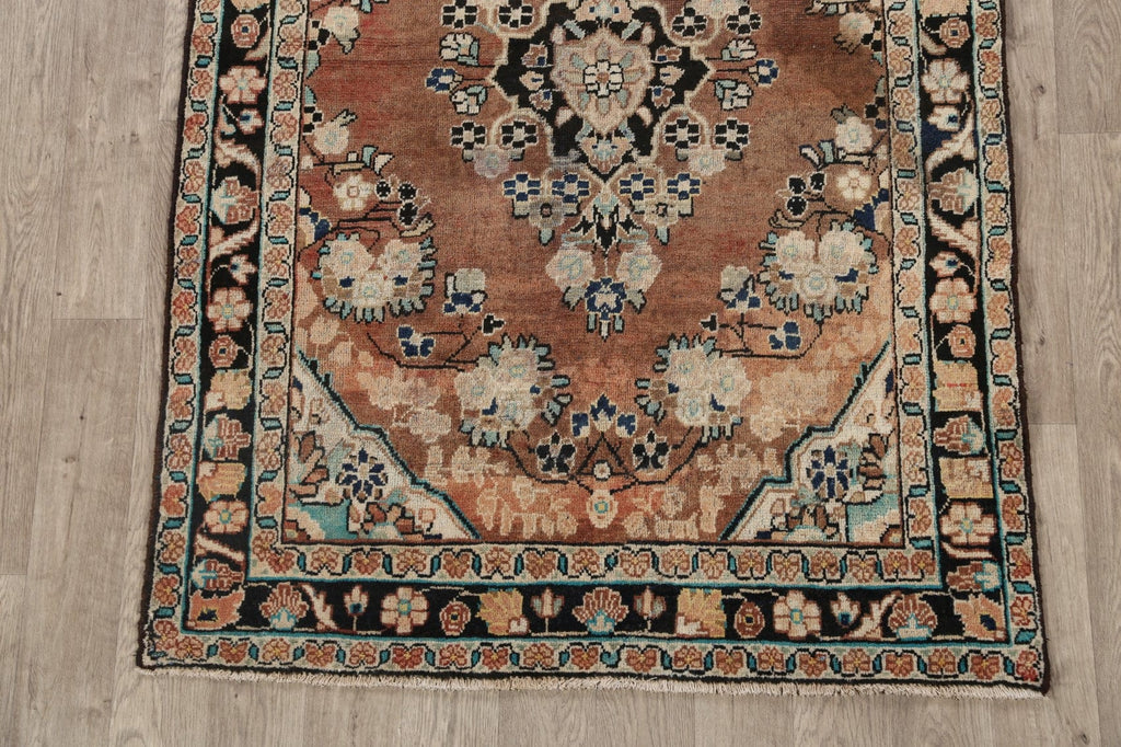 Floral Sarouk Persian Area Rug 4x7