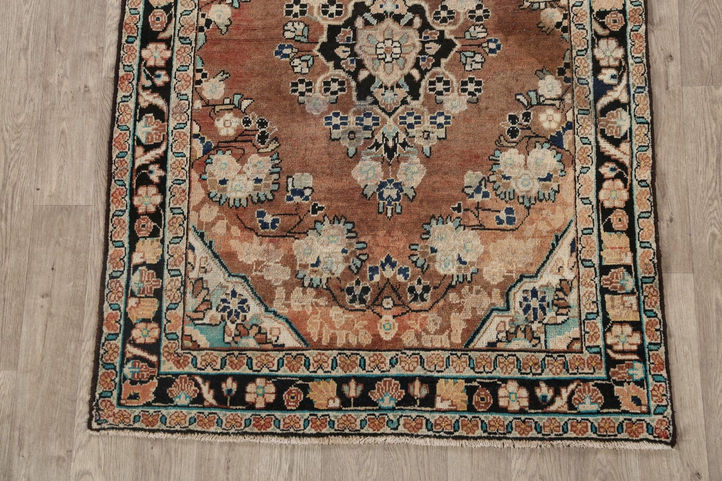 Floral Sarouk Persian Area Rug 4x7