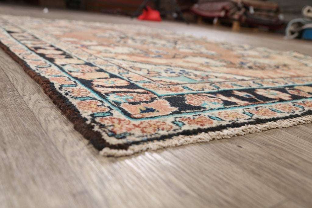 Floral Sarouk Persian Area Rug 4x7