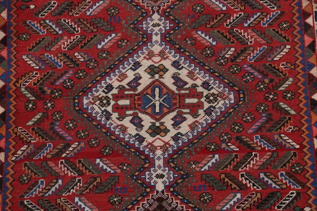 Antique Tribal Bakhtiari Persian Area Rug 5x6