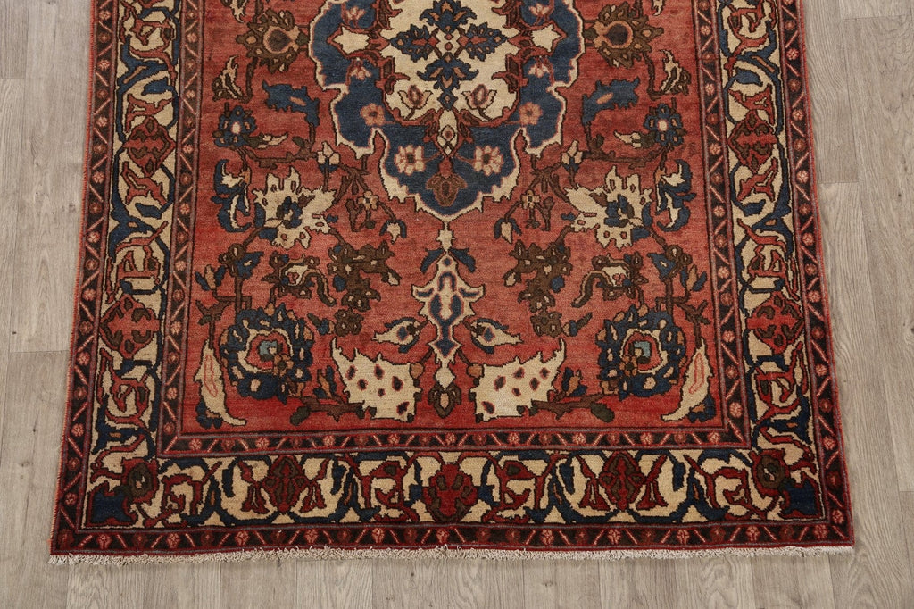 Antique Vegetable Dye Bakhtiari Persian Area Rug 5x7