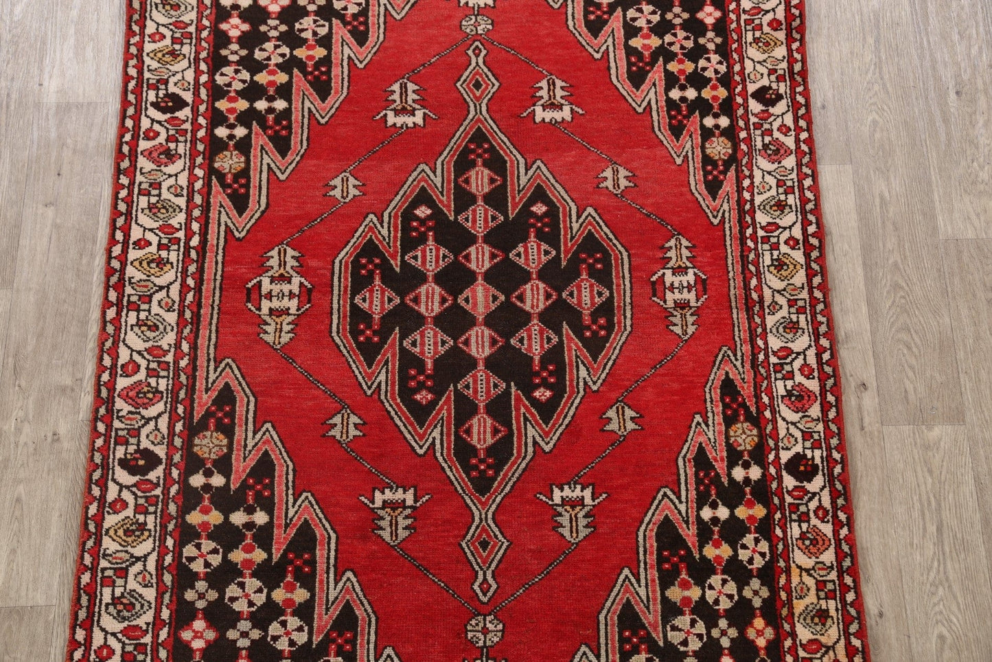 Tribal Hamedan Persian Area Rug 4x7