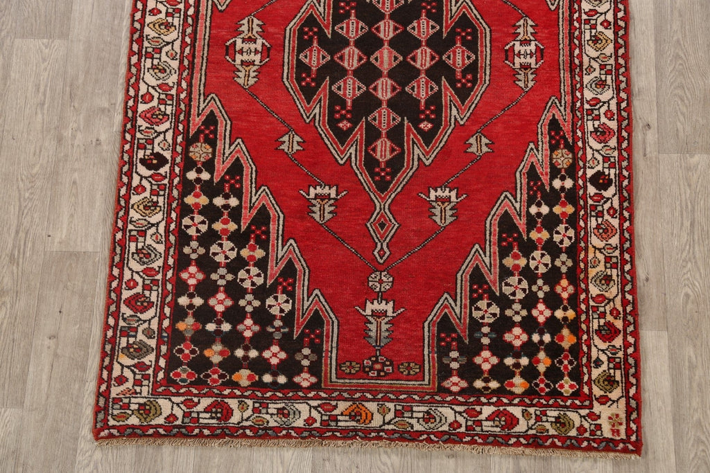 Tribal Hamedan Persian Area Rug 4x7