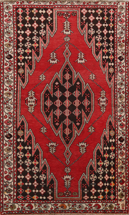 Tribal Hamedan Persian Area Rug 4x7